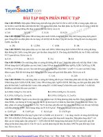 TS247 DT thi online bai tap dien phan phuc tap_LUYỆN THI THPT QG HOÁ 2018 TUYENSINH247.VN