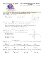 Đề ôn thi THPT quốc gia 2017 môn toán trường THPT nguyễn chí thanh   TT  huế 