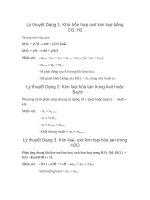 Lý thuyết dạng 1 