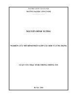 Nghiên cứu mô hình phân lớp câu hỏi và ứng dụng  (tóm tắt) 