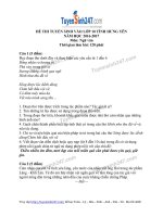 Đề thi vào 10 Ngữ văn Hưng Yên năm học 2016-2017