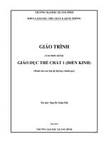 Bài giảng giáo dục thể chất 1 đại học (điền kinh) 