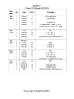 giáo án lớp 1 tuần buoi sang (2) 