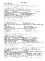 ĐỀ THI THỬ THPTQG MÔN ĐỊA CÓ ĐÁP ÁN