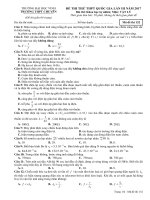 Lý  _ ĐỀ THI THỬ THPT QUỐC GIA  CHUYÊN ĐH VINH LẦN 2 2017