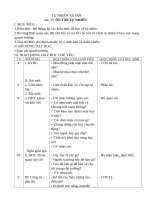 giáo án tự nhiên xã hội tuần  35 