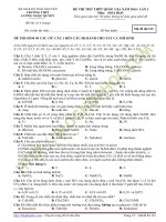 de thi thu mon hoa truong thpt luong ngoc quyen thai nguyen 2016 _ ĐỀ THI THỬ THPT QUỐC GIA MÔN HOÁ 2016