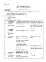 giáo án tự nhiên xã hội tuần  26 