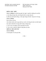 ĐỀ THI TUYỂN HỌC SINH  KHỐI 6 MÔN: Ngữ Văn  Năm học: 20172018