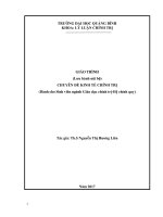 Giáo trình chuyên đề kinh tế chính trị 