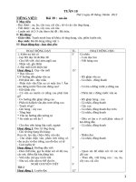 giáo án tự nhiên xã hội lớp 1 tuần 10 