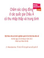 Chăm sóc cộng đồng ở các quốc gia Châu Á có thu nhập thấp và trung bình