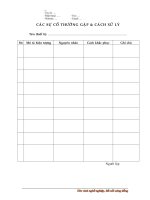 0075   cac su co thuong gap va cach xu ly 