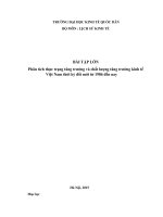 Phân tích thực trạng tăng trưởng và chất lượng tăng trưởng kinh tế Việt Nam thời kỳ đổi mới từ 1986 đến nay