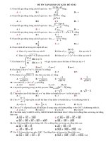 ÔN TẬP TOÁN KÌ 2 LỚP 11