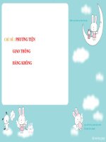 Bài giảng lớp Mầm chủ đề Phương tiện giao thông đường hàng không