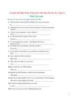 Bài tập ngữ pháp chuyển đổi câu  _ ĐỀ THI THỬ THPT QUỐC GIA  MÔN TIẾNG ANH 2017