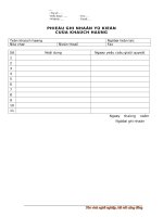 0123   phieu ghi nhan y kien  khach hang 