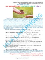 KỸ NĂNG ĐỌC ĐỒ THỊ VÀ BBT TRẮC NGHIỆM FULL