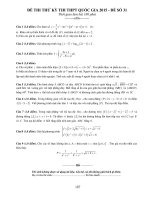 DE31 THPT chuyên NQD  đồng tháp  _ ĐỀ THI THỬ THPT QUỐC GIA TOÁN NĂM 2015