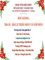 BÀI GIẢNG THÂN MÁY VÀ NẮP MÁY CÔNG NGHỆ 11