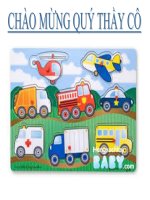 Bài giảng lớp Mầm chủ đề Phương tiện giao thông