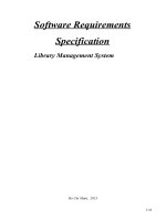 software requirements specification library management system