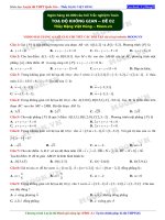 02 toa do khong gian   de 02 _Ôn thi thpt quốc gia môn toán 2018