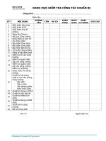 BM13 QT08 chuan bi danh muc kiem tra cong tac chuan bi 