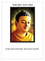 NGHI THỨC TỤNG NIỆM PHỔ THÔNG