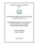 Tình hình bảo hiểm y tế tự nguyện ở việt nam và các giải pháp để phát triển