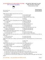 GDCD MÃ ĐỀ 04   Ôn THPT Quốc gia 2017