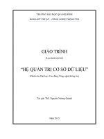 Giáo trình hệ quản trị cơ sở dữ liệu 