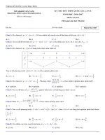 Đề thi thử THPT quốc gia 2017 môn toán trường THPT chuyên biên hòa   hà nam lần 2 