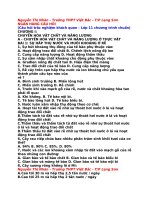 trắc nghiệm sinh 11 có đáp ắn