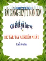 Bài giảng điện tử mầm non đề tài đoán xem âm thanh gì (lớp lá) 1 