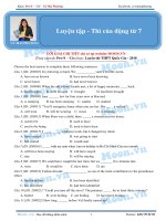 Luyện tập   thì của động từ 7  _LUYỆN THI THPT QUỐC GIA 2018 TRÊN MOON.VN