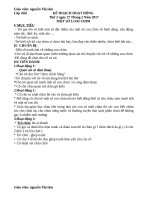 giáo án chủ đề tháng 3 một số loài chim