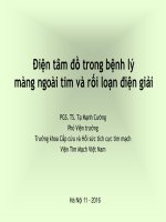 Điện tâm đồ trong bệnh lý màng ngoài tim và rối loạn điện giải