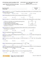 Trường chuyên nguyễn quang diêu   đồng tháp lần 1 _ ĐỀ THI THỬ THPT QUỐC GIA MÔN TOÁN 2017