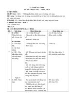 giáo án tự nhiên xã hội tuần  30 