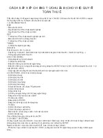 CÁCH sắp xếp CHỨNG từ CHUẨN bị CHO VIỆC QUYẾT TOÁN THUẾ