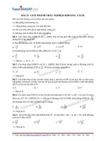 TS247 BG giai nhanh trac nghiem khoang cach_LUYỆN THI THPT QG 2018 TUYENSINH247.VN