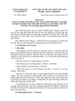 Báo cáo công tác phối hợp giữa các địa bàn giáp danh