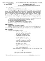 De thi vao 10 Chuyen Vinh pHuc 