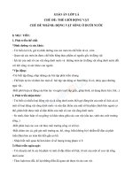 Giáo án lớp lá tuần 20 chủ đề động vật sống ở dưới nước 