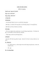 giáo án tự nhiên xã hội  bai 15 lop hoc 