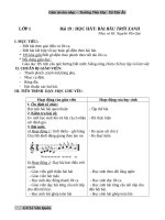 giáo án âm nhạc lớp 1 5  tuần  19 