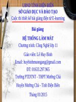 BÀI GIẢNG HỆ THỐNG LÀM MÁT CÔNG NGHỆ 10