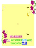 Bài giảng lớp Chồi chủ đề Phương tiện giao thông đường thủy